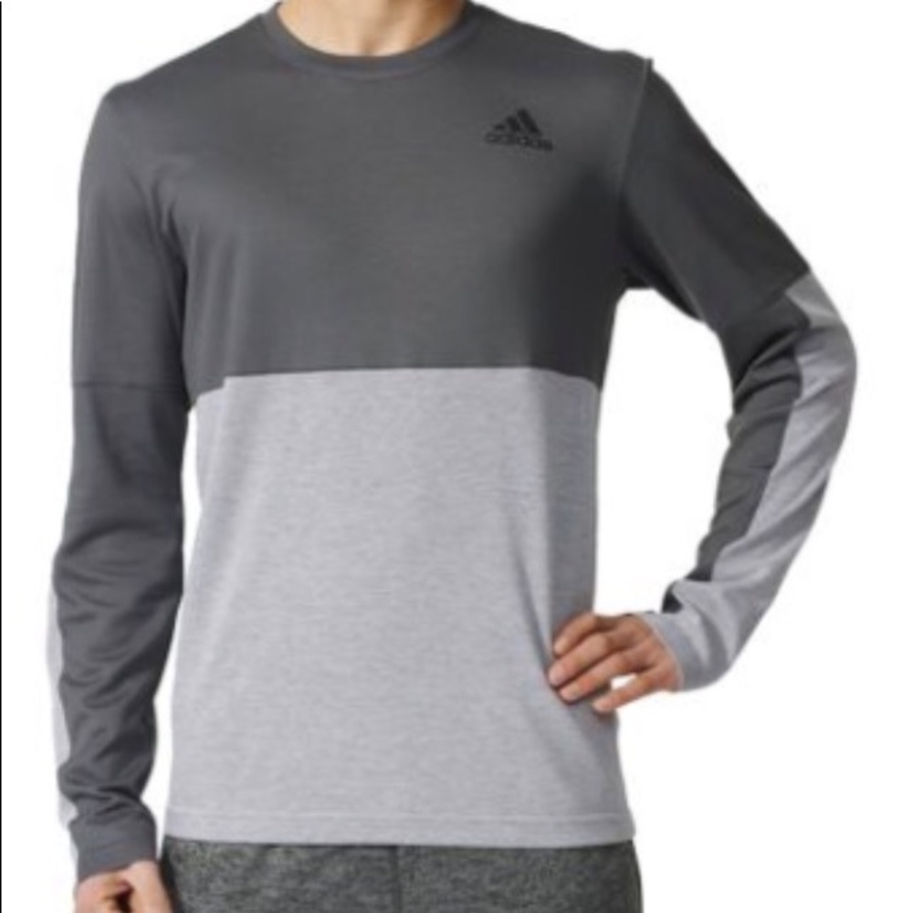 New gray men’s 2XL adidas climalite athlete Tee